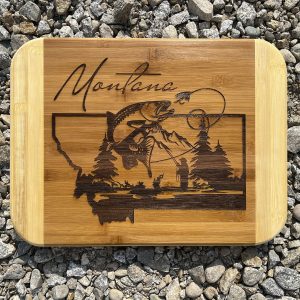 Montana Fly Fishing Cutting Board